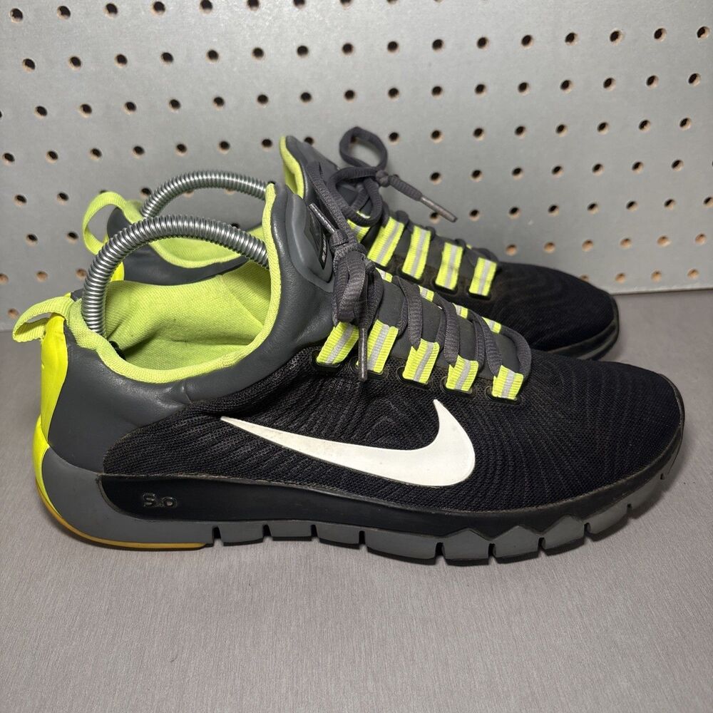 Nike Free Trainer 5.0 Shoes Mens Sz 9.5 Sneakers Running Trainers Black Yellow